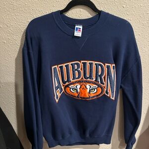 Russell Athletic Blue Auburn Crewneck Sweater
